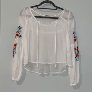 hollister long sleeve blouse